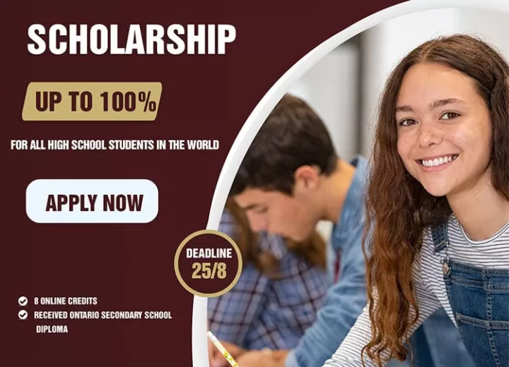 Học bổng toàn phần dành cho học sinh từ lớp 9 đến lớp 12